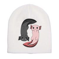Funny Axolotl  I Yin Yang Reptile  Short Acrylic Beanie