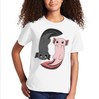 Funny Axolotl  I Yin Yang Reptile  Kids T-Shirt