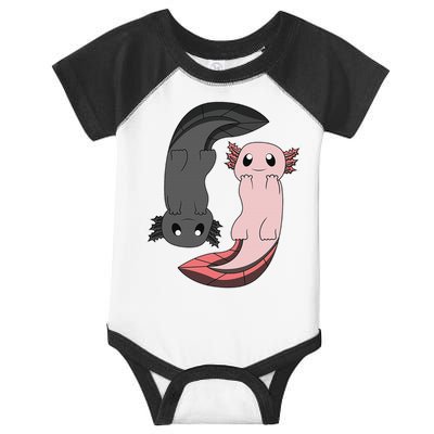 Funny Axolotl  I Yin Yang Reptile  Infant Baby Jersey Bodysuit