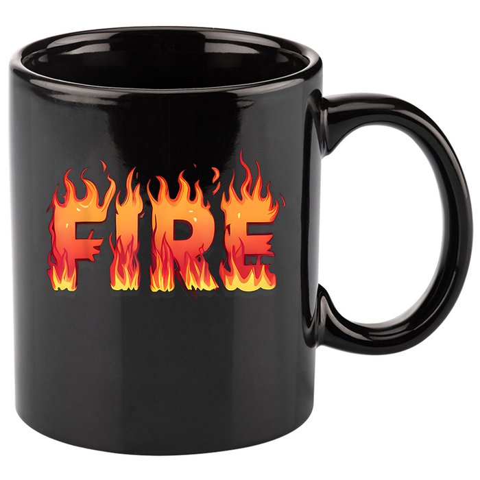 Fire And Ice Last Minute Halloween Matching Couple Costume 11oz C Handle Ceramic Mug