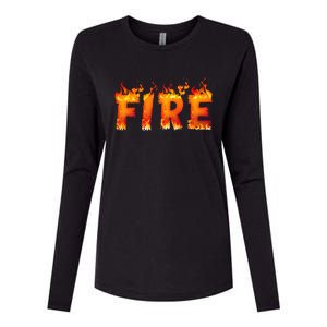 Fire and Ice Last Minute Halloween Matching Couple Costume Womens Cotton Relaxed Long Sleeve T-Shirt