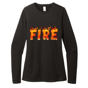 Fire and Ice Last Minute Halloween Matching Couple Costume Womens CVC Long Sleeve Shirt