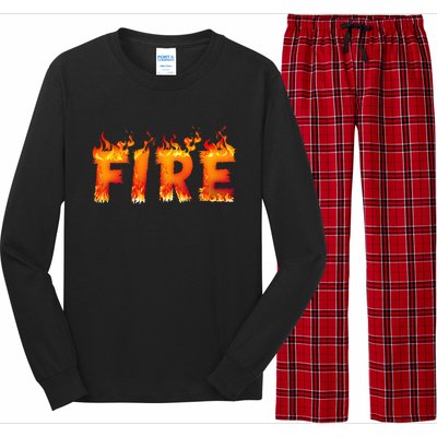 Fire and Ice Last Minute Halloween Matching Couple Costume Long Sleeve Pajama Set