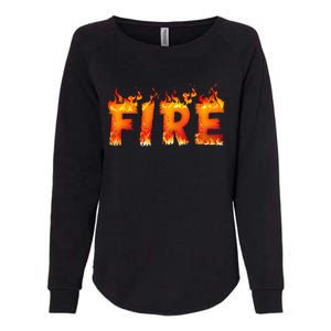 Fire and Ice Last Minute Halloween Matching Couple Costume Womens California Wash Sweatshirt