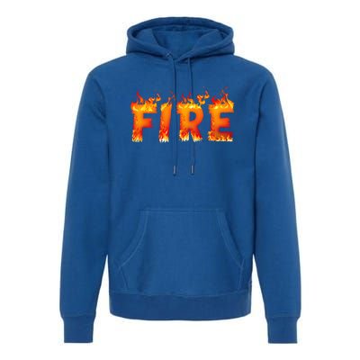 Fire and Ice Last Minute Halloween Matching Couple Costume Premium Hoodie