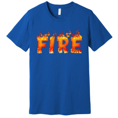 Fire and Ice Last Minute Halloween Matching Couple Costume Premium T-Shirt