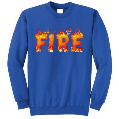 Fire and Ice Last Minute Halloween Matching Couple Costume Tall Sweatshirt