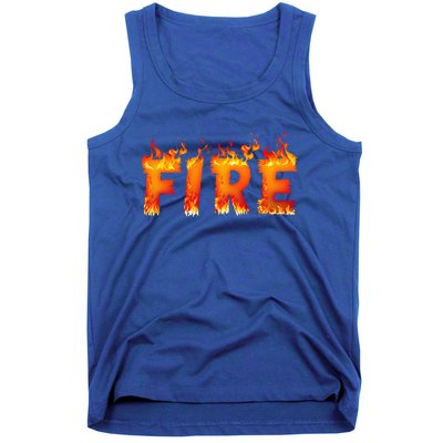 Fire and Ice Last Minute Halloween Matching Couple Costume Tank Top