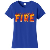 Fire and Ice Last Minute Halloween Matching Couple Costume Women's T-Shirt