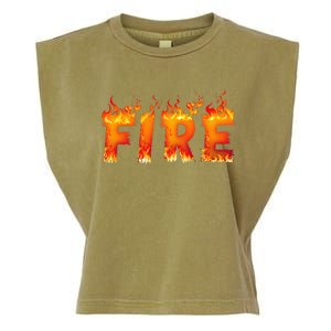 Fire and Ice Last Minute Halloween Matching Couple Costume Garment-Dyed Women's Muscle Tee