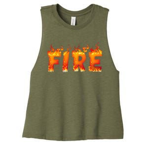 Fire and Ice Last Minute Halloween Matching Couple Costume Women's Racerback Cropped Tank