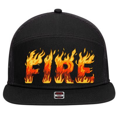 Fire And Ice Last Minute Halloween Matching Couple Costume Gift 7 Panel Mesh Trucker Snapback Hat