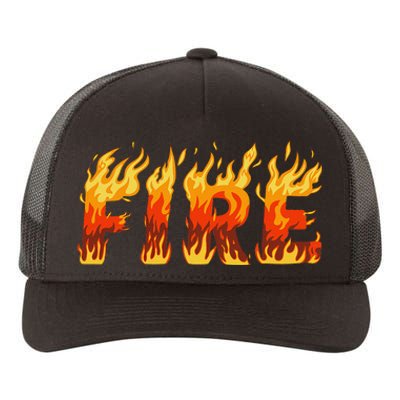 Fire And Ice Last Minute Halloween Matching Couple Costume Gift Yupoong Adult 5-Panel Trucker Hat