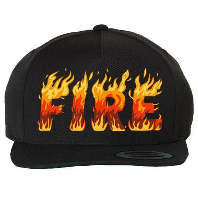 Fire And Ice Last Minute Halloween Matching Couple Costume Gift Wool Snapback Cap