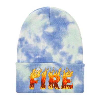 Fire And Ice Last Minute Halloween Matching Couple Costume Gift Tie Dye 12in Knit Beanie