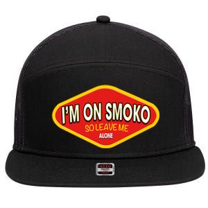 Funny Australia I'm On Smoko The Chats Straya Aussie Punk 7 Panel Mesh Trucker Snapback Hat