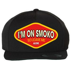 Funny Australia I'm On Smoko The Chats Straya Aussie Punk Wool Snapback Cap