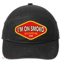 Funny Australia I'm On Smoko The Chats Straya Aussie Punk 7-Panel Snapback Hat