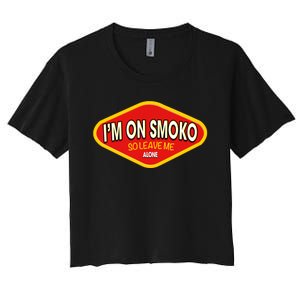 Funny Australia I'm On Smoko The Chats Straya Aussie Punk Women's Crop Top Tee