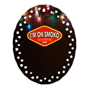 Funny Australia I'm On Smoko The Chats Straya Aussie Punk Ceramic Oval Ornament