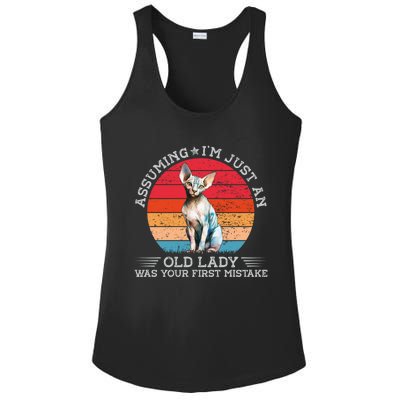 Funny Assuming Im Just An Old Lady Was Your First Mistake Great Gift Ladies PosiCharge Competitor Racerback Tank