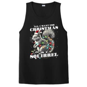 Funny All I Want For Christmas Is A Squirrel Gift PosiCharge Competitor Tank