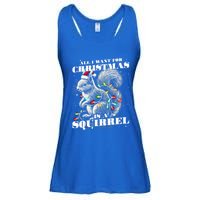 Funny All I Want For Christmas Is A Squirrel Gift Ladies Essential Flowy Tank