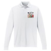 Funny All Is Calm Said No Teacher Ever Teacher Christmas Performance Long Sleeve Polo