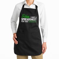 Funny Accountant I Have A Spreadsheet For That Accounting Apron