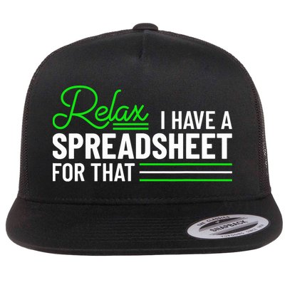 Funny Accountant I Have A Spreadsheet For That Accounting Flatbill Hat