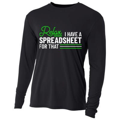 Funny Accountant I Have A Spreadsheet For That Accounting Cooling Performance Long Sleeve Crew