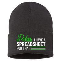 Funny Accountant I Have A Spreadsheet For That Accounting Sustainable Knit Beanie