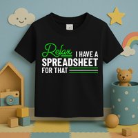 Funny Accountant I Have A Spreadsheet For That Accounting Toddler T-Shirt