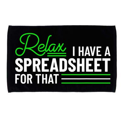 Funny Accountant I Have A Spreadsheet For That Accounting Microfiber Hand Towel