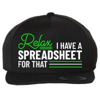 Funny Accountant I Have A Spreadsheet For That Accounting Wool Snapback Cap