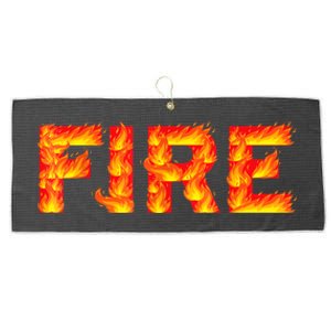 Fire And Ice Last Minute Halloween Matching Couple Costume Large Microfiber Waffle Golf Towel