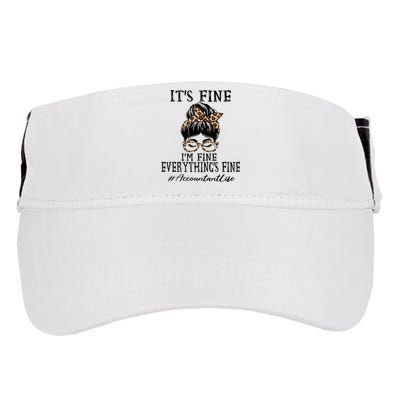 Funny Accountant Its Fine Im Fine And Everythings Fine Adult Drive Performance Visor