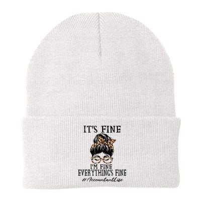 Funny Accountant Its Fine Im Fine And Everythings Fine Knit Cap Winter Beanie