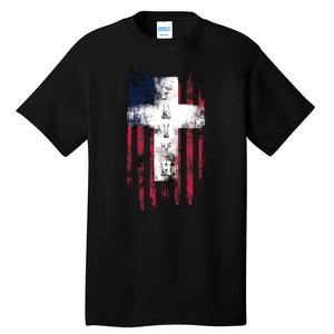 Faith American Flag Cross Tall T-Shirt