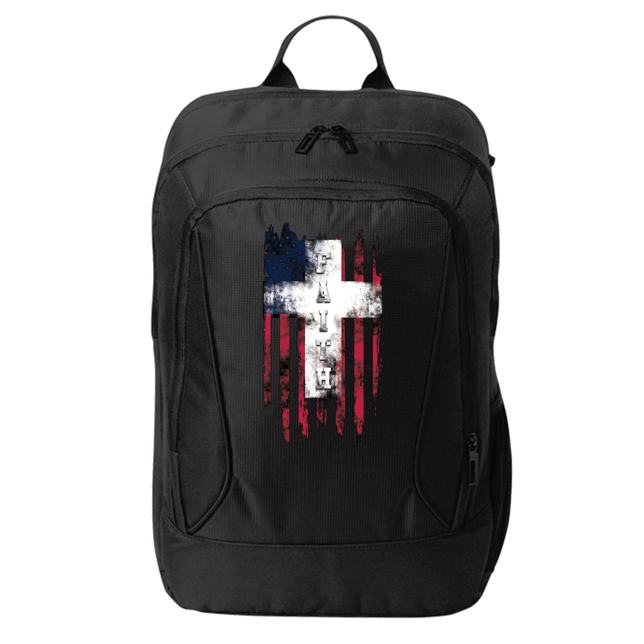 Faith American Flag Cross City Backpack