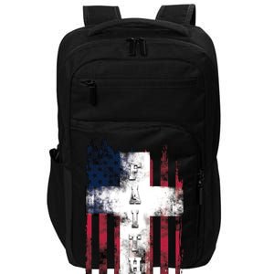 Faith American Flag Cross Impact Tech Backpack