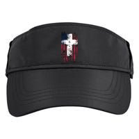 Faith American Flag Cross Adult Drive Performance Visor