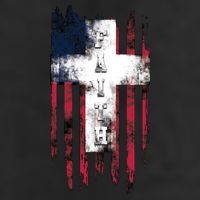 Faith American Flag Cross Adult Drive Performance Visor