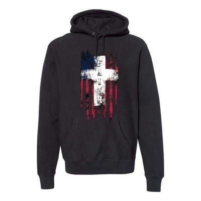 Faith American Flag Cross Premium Hoodie