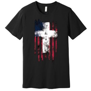 Faith American Flag Cross Premium T-Shirt