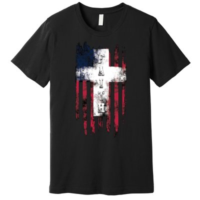 Faith American Flag Cross Premium T-Shirt