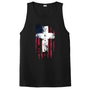 Faith American Flag Cross PosiCharge Competitor Tank