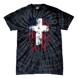 Faith American Flag Cross Tie-Dye T-Shirt