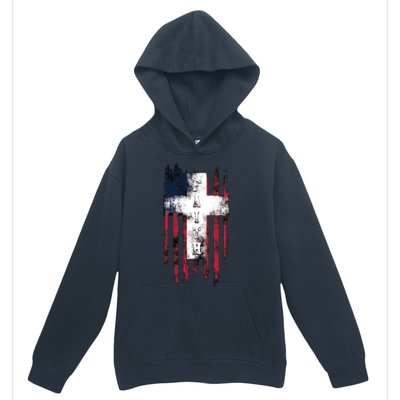 Faith American Flag Cross Urban Pullover Hoodie