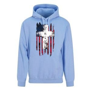 Faith American Flag Cross Unisex Surf Hoodie